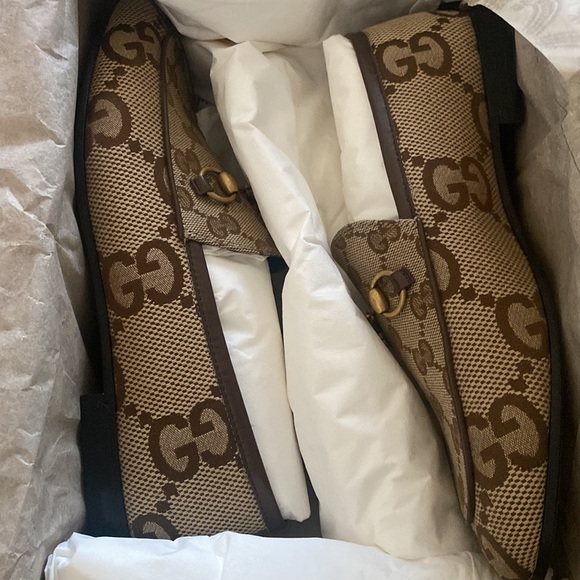 ✨SOLD✨ 100% AUTHENTIC GUCCI Women's Jordaan jumbo GG loafer - Picture 5 of 5